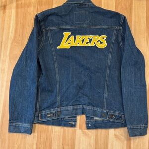 Lakers Levi's Blue Denim Jacket